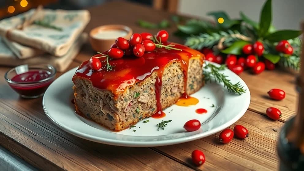 Fläskytterfilé i sockerkaksform med lingon